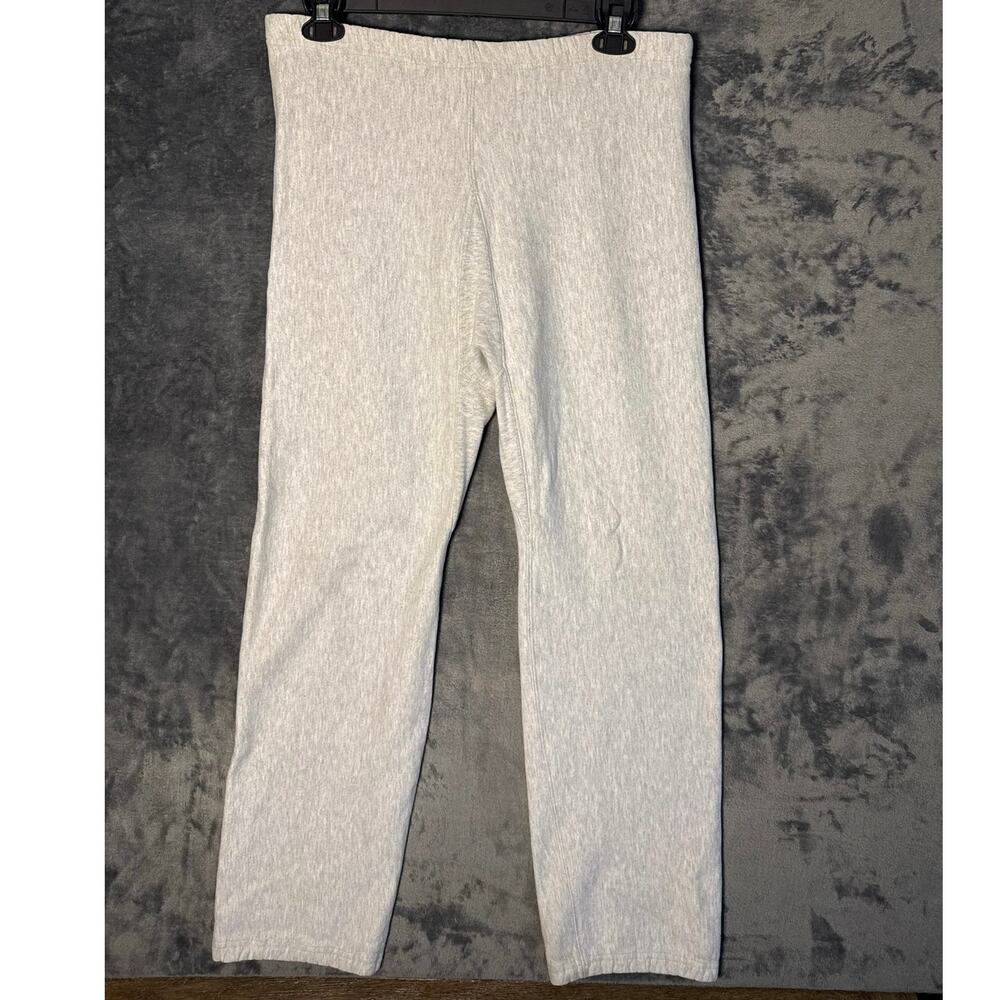 VTG 80s Champion x Lands' End Reverse Weave Sweatpants - Grey Marl Large USA!